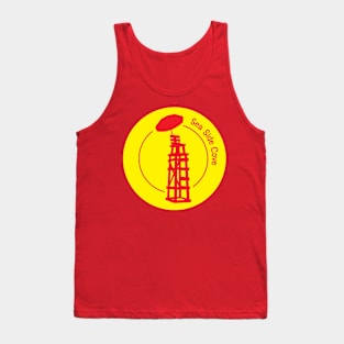 Sea Side Cove Lifeguard Logo Red and Yellow Tank Top